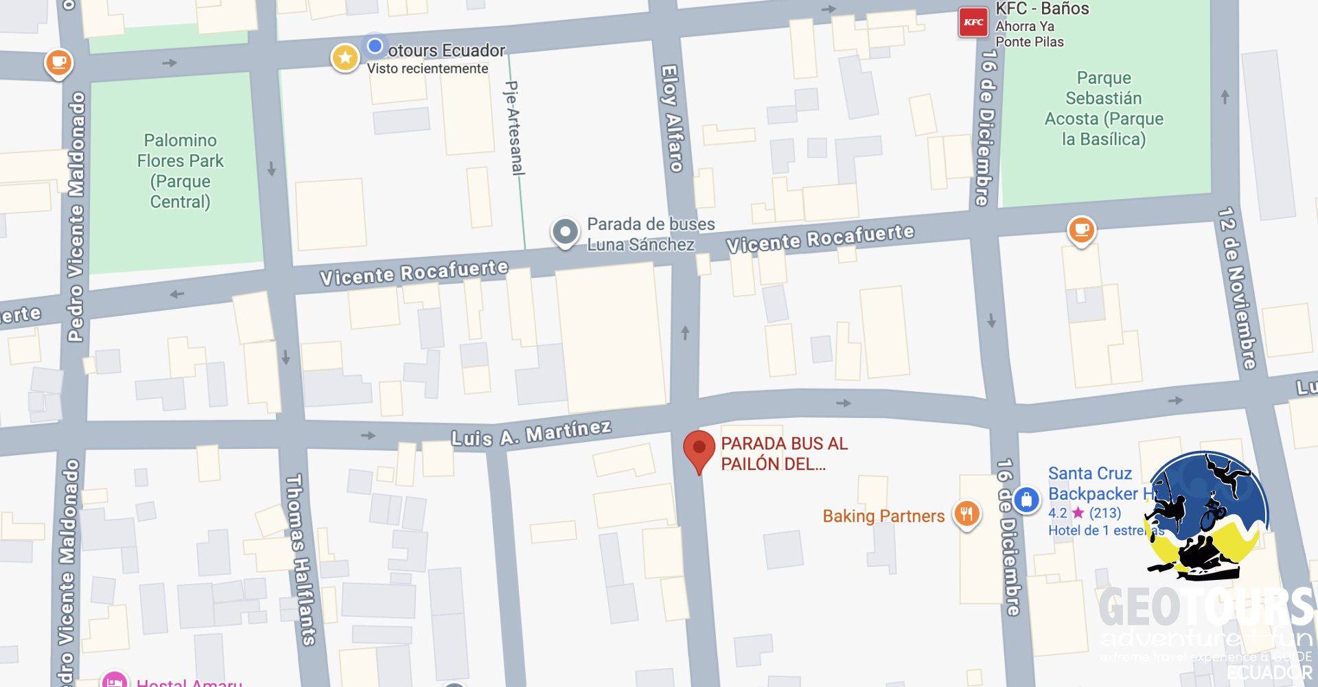 Where to take the bus to go to La Casa del Arbol