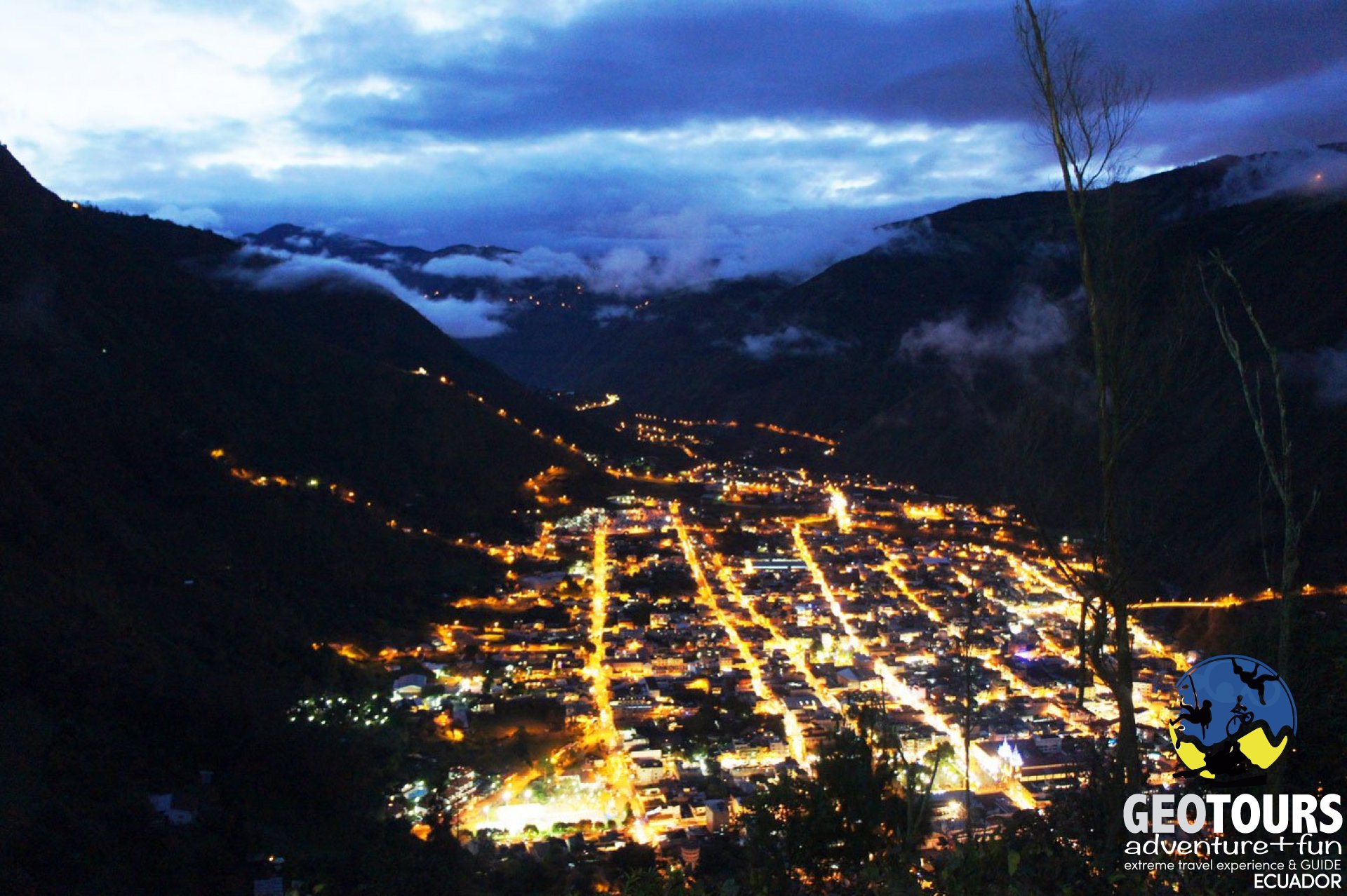 Tourist viewpoints in the city of Baños